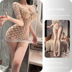 Off-Shoulder Deep V Mesh Bodysuit