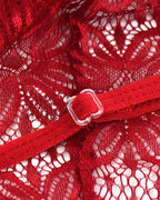 Sexy Floral Lace Backless One-Piece Lingerie