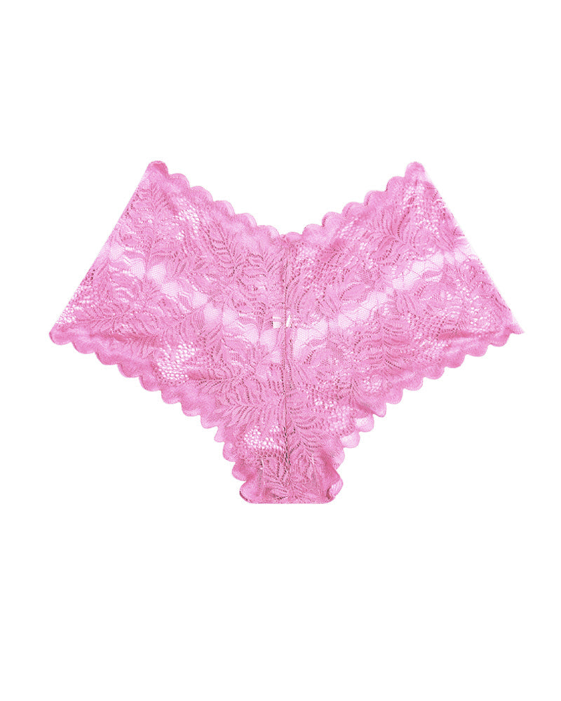 Women's Cotton Bottom Semi-Transparent Seamless Soft Lace Panties