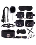 Sexy Plush Leather Bondage 10-Piece Set