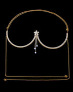 Fashion Sexy Diamond Studded Tassel Bra Necklace