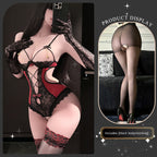 Sexy Open-Crotch Lace Bodysuit