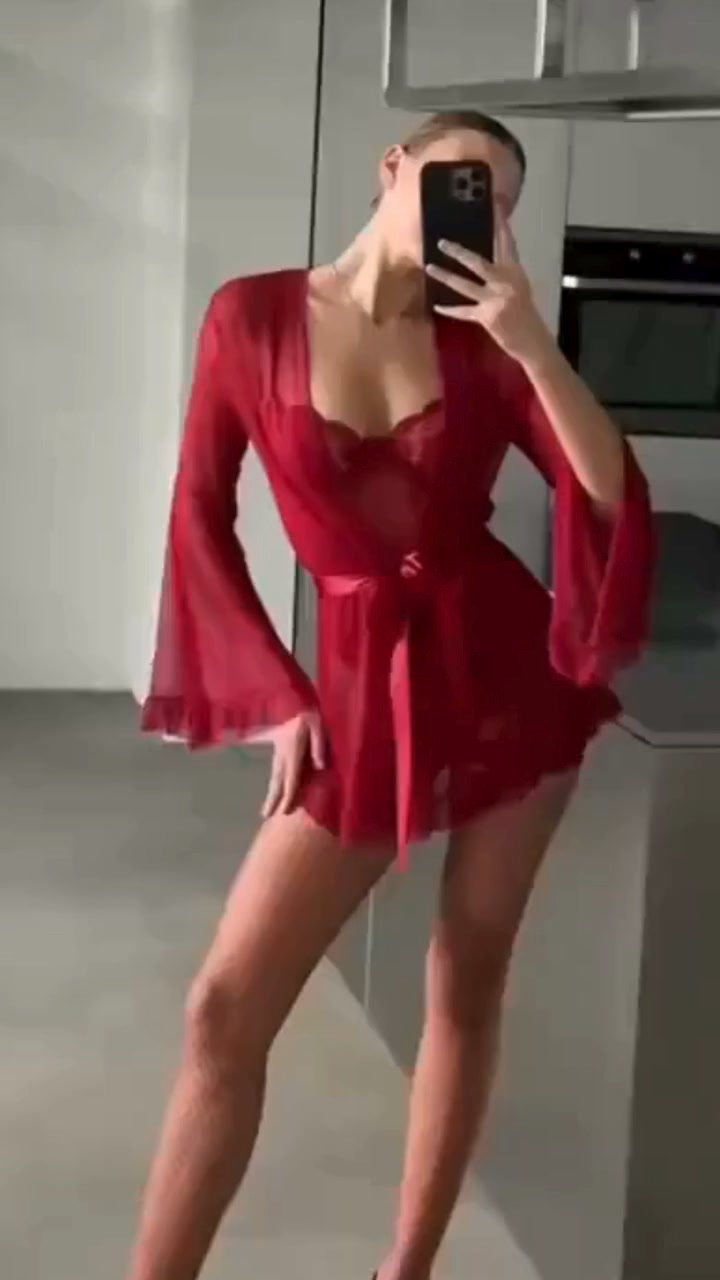 Luxury Lingerie Set with Bodysuit, Robe and Stockings