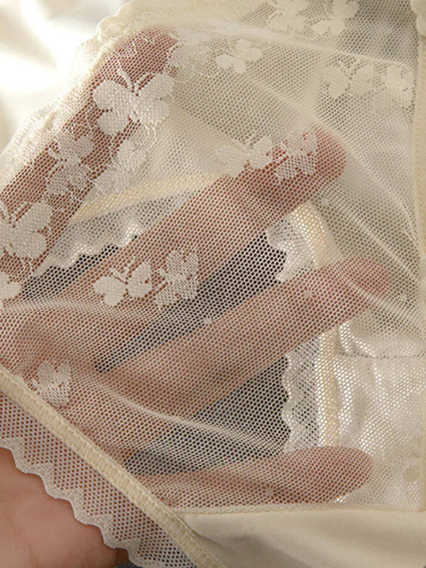 Sexy Seamless Lace Mesh Openwork Panties