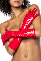Glamour Gloss Red Gloves