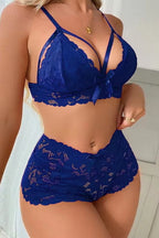 Play Me The Blues Lace Bralette Set