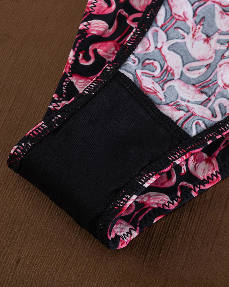 Seamless Sexy Colorblock Printed Panties