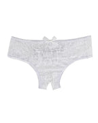Women's Sexy See-Through Lace Elastic Breathable Open Crotch Thong