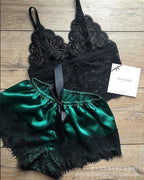 New Lace Lingerie Pajama Set, 2-Piece