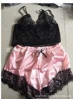 New Lace Lingerie Pajama Set, 2-Piece