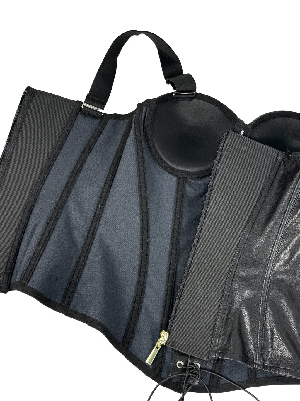 Seductive Gothic-Style Corset Bustier with Adjustable Shoulder Straps