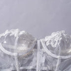 Romantic White Floral Lace Lingerie Set