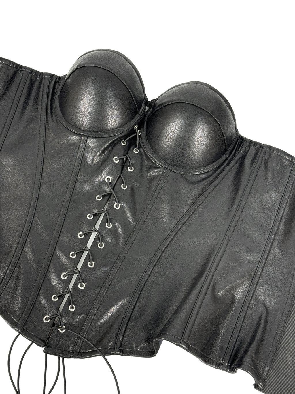 Seductive Gothic-Style Corset Bustier with Adjustable Shoulder Straps