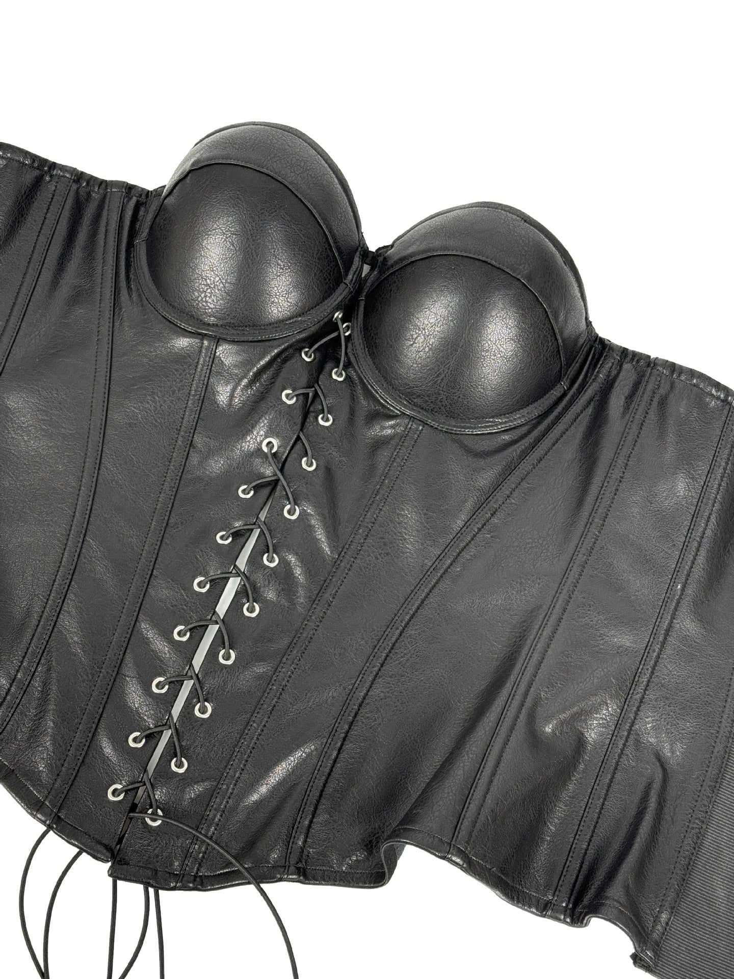 Seductive Gothic-Style Corset Bustier with Adjustable Shoulder Straps