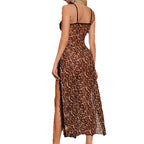 Sexy Mesh V Neck Side Split Nightdress