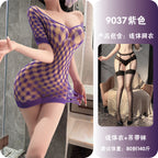 Off-Shoulder Deep V Mesh Bodysuit