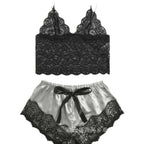 New Lace Lingerie Pajama Set, 2-Piece