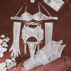 Sheer Mesh Harness Lingerie Set