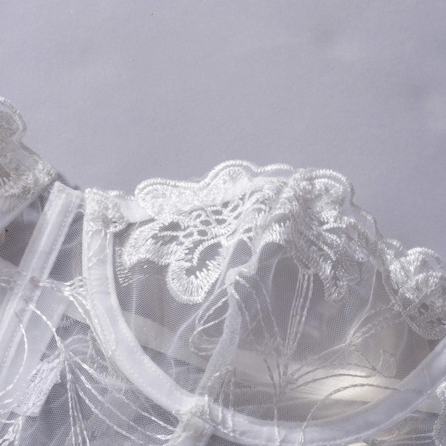 Romantic White Floral Lace Lingerie Set