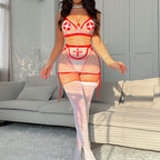 Sheer Halloween Nurse Costume Set