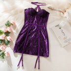 Seductive Leopard Print Bustier Chemise