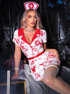 Horror Nurse Role-Play Costume Dress for Halloween And Cosplay