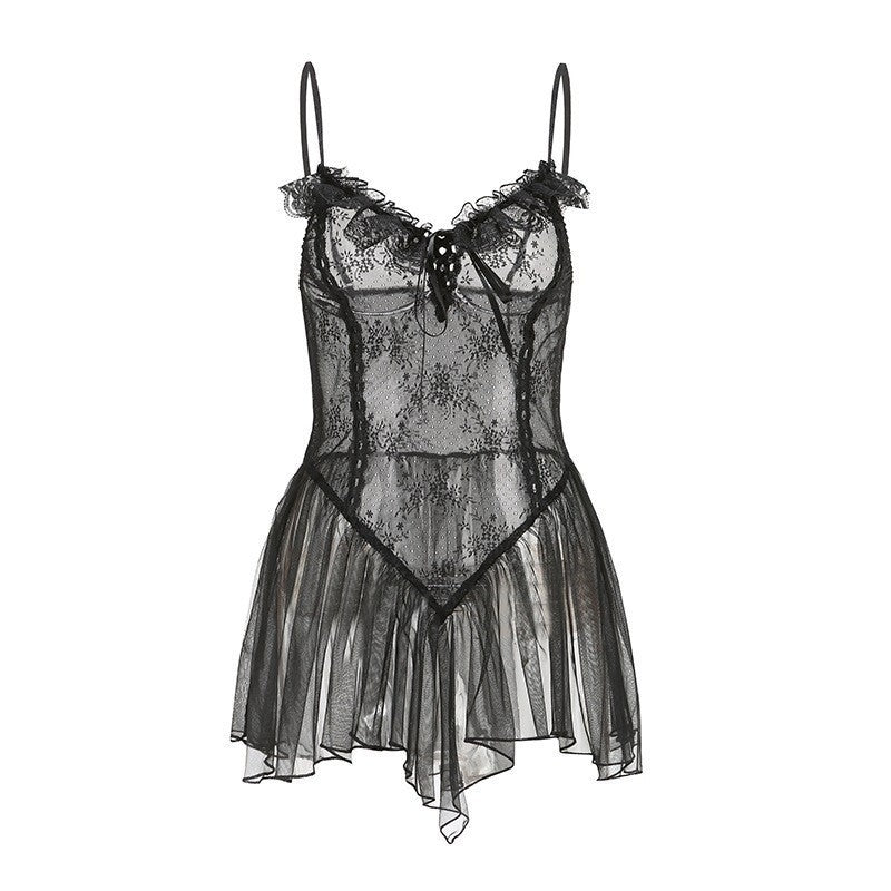 Sheer Lingerie Sleepwear Set for Women