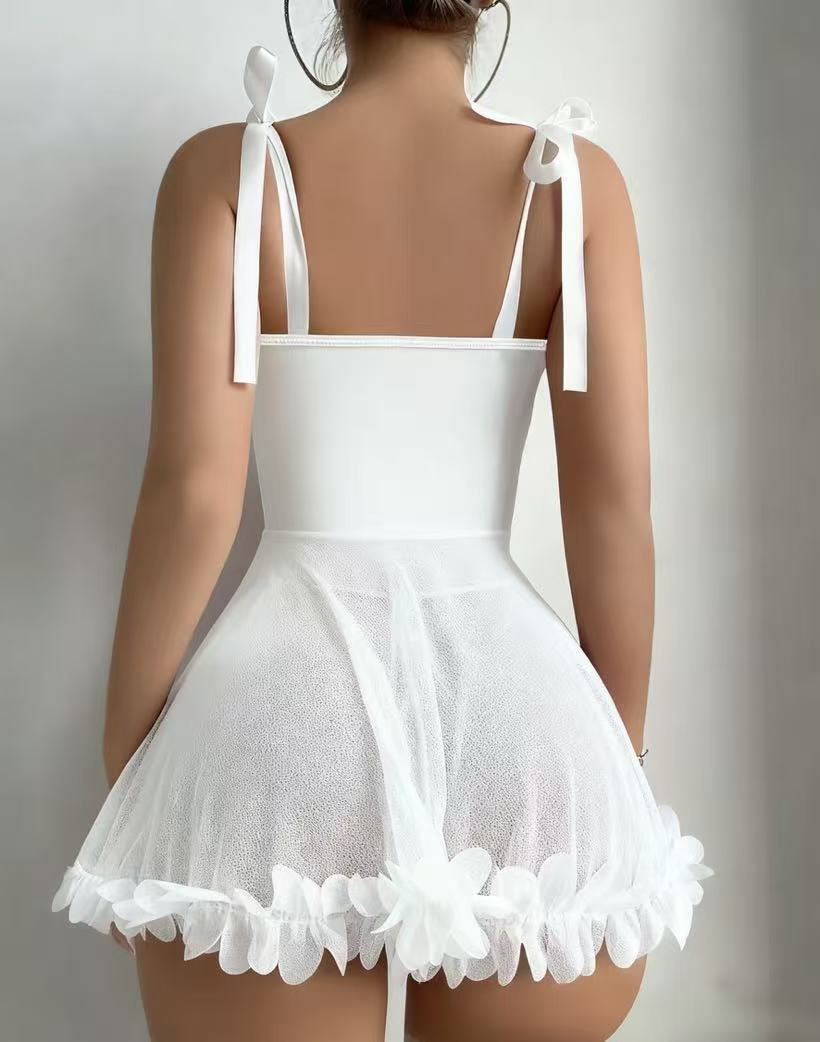 Underwire Sheer Mesh Chemise Nightie