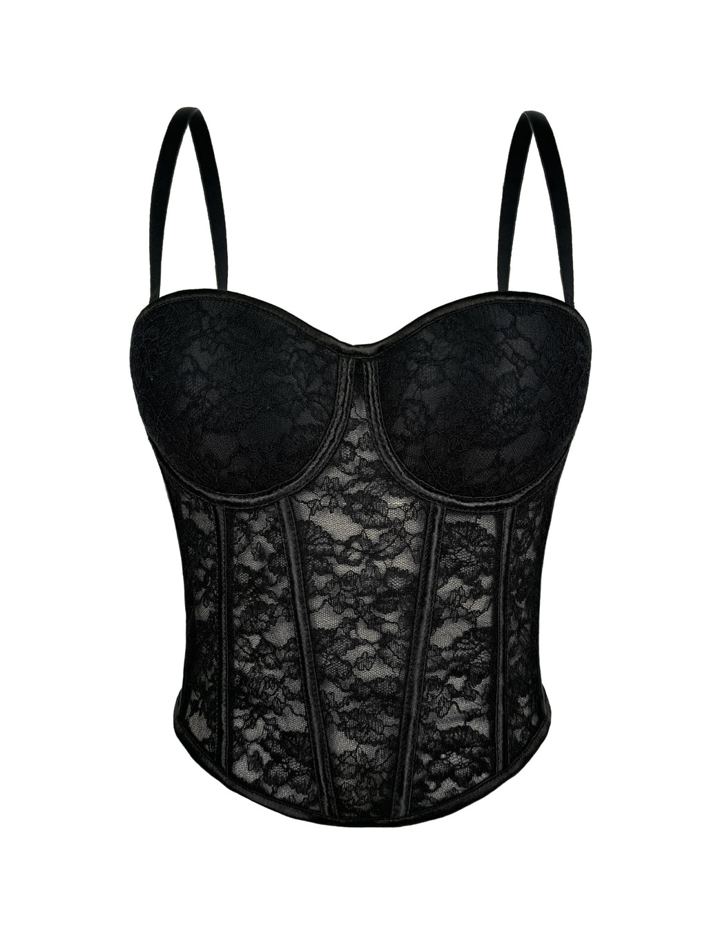 Floral Lace Corset Bustier