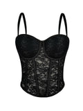 Floral Lace Corset Bustier