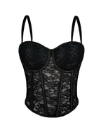 Floral Lace Corset Bustier