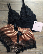 New Lace Lingerie Pajama Set, 2-Piece