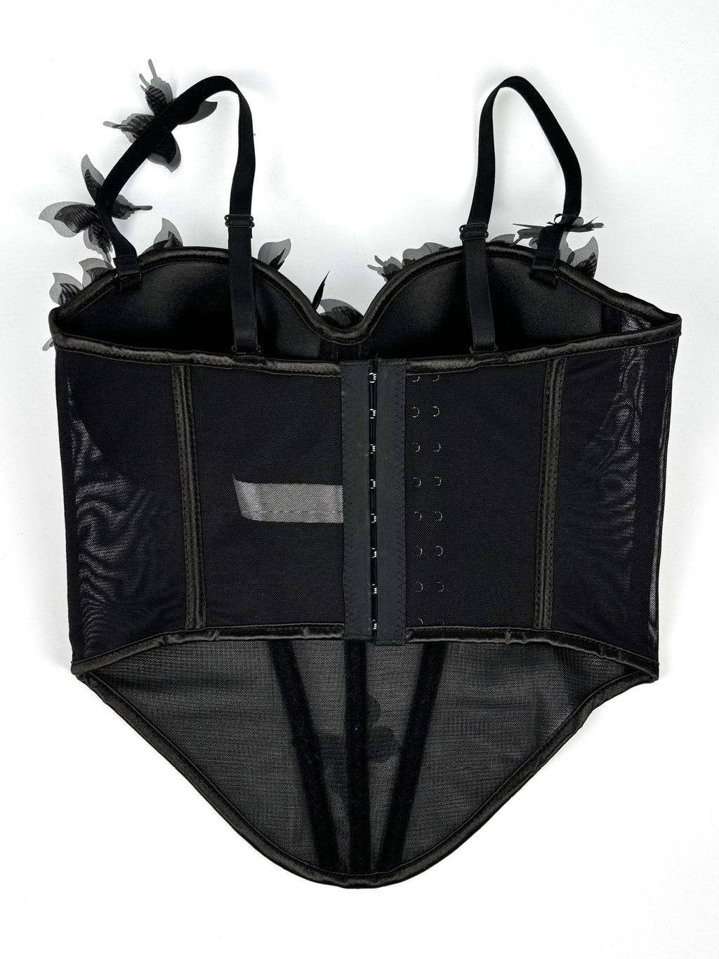 Butterfly Appliqué Corset Lingerie Top