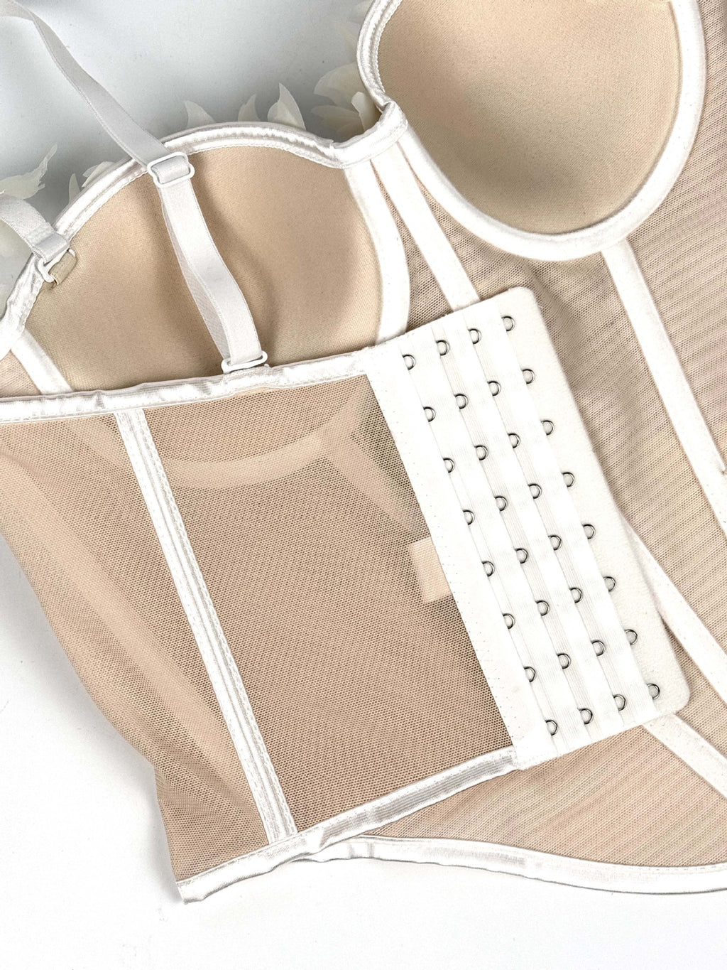 Butterfly Appliqué Corset Lingerie Top