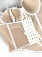 Butterfly Appliqué Corset Lingerie Top