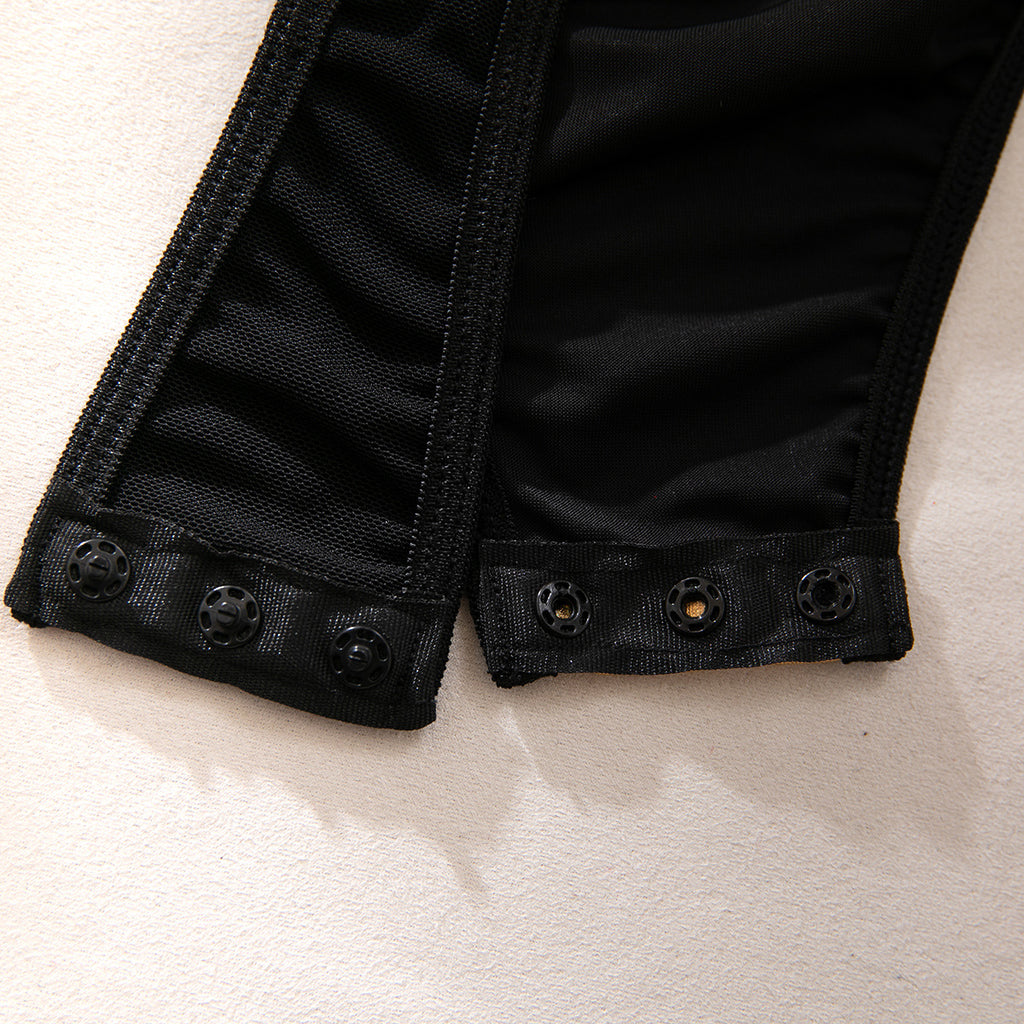 Pearl‑Embellished Floral Lace Open‑Back Teddy Bodysuit