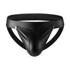 Men’s Seductive Wet-Look Patent Leather Thong