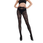 High Waist Mandala Floral Lace Pantyhose