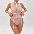 Seductive Pink Sheer Mesh Teddy