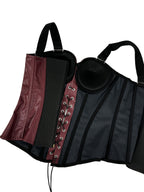 Seductive Gothic-Style Corset Bustier with Adjustable Shoulder Straps