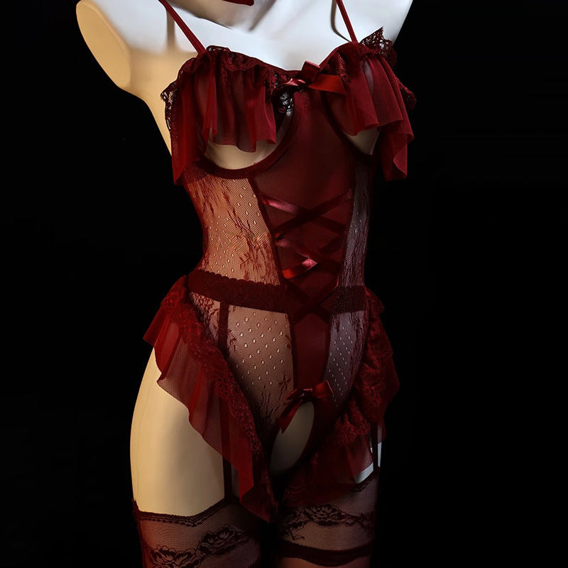 Flirty Bunny Costume Lingerie Bodysuit