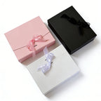 Elegant Foldable Gift Box with Satin Ribbon for Lingerie Gifting