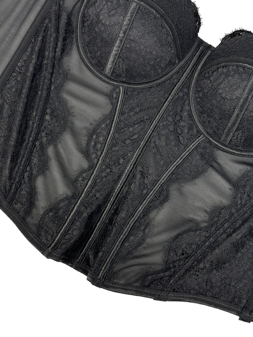 Floral Lace Corset Lingerie Top