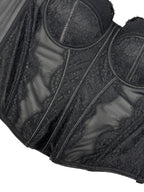 Floral Lace Corset Lingerie Top