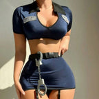 Sexy Police Officer Cosplay Lingerie Set