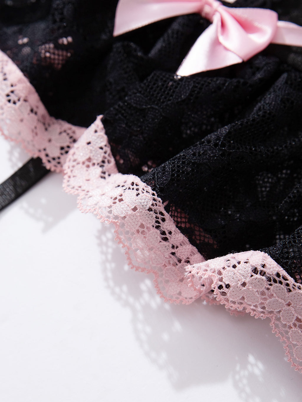 Lace-Up Corset Lingerie Set with Garter Straps