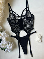 Hollow Waist Backless Erotic Intimate Lingerie One Piece Nightwear