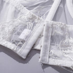 Romantic White Floral Lace Lingerie Set
