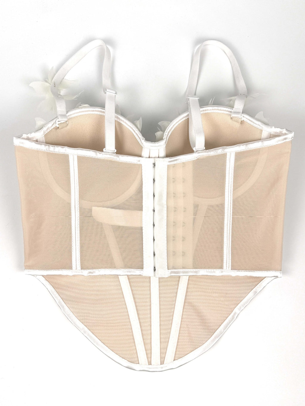 Butterfly Appliqué Corset Lingerie Top