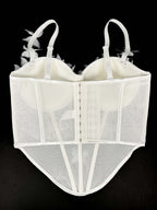 Butterfly Appliqué Corset Lingerie Top